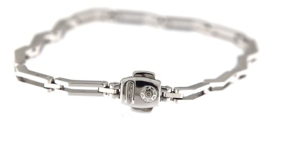 Pulsera Chimento Hombre in Oro blanco Diamante 0.03 Ct 81690475 - 81690475